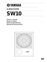 Yamaha SW10 STUDIO Инструкция по применению