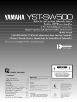Yamaha YST-SW500 Инструкция по применению
