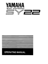 Yamaha SY.22 Инструкция по применению