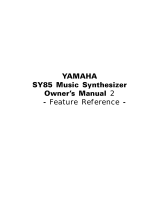 Yamaha SY85 Руководство пользователя