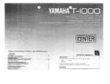 Yamaha T-1000 Инструкция по применению