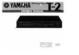 Yamaha T-2 Инструкция по применению