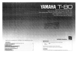 Yamaha T-80 Инструкция по применению