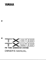 Yamaha TX816 Инструкция по применению