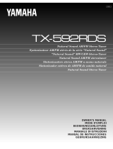 Yamaha TX-592RDS Руководство пользователя