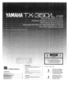 Yamaha TX-350 Инструкция по применению