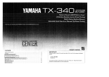 Yamaha TX-340 Инструкция по применению
