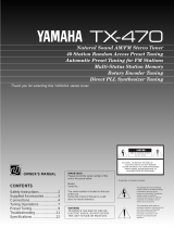 Yamaha TX-470 Инструкция по применению
