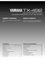 Yamaha TX-492 Инструкция по применению