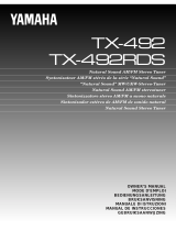 Yamaha TX-492RDS Инструкция по применению