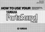 Yamaha TYU-40 Инструкция по применению