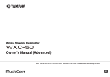 Yamaha Audio WXC-50 Инструкция по применению