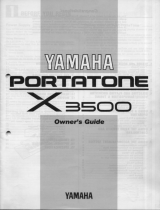 Yamaha X3500 Инструкция по применению