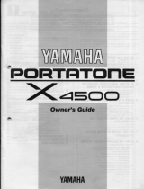 Yamaha Portatone X4500 Инструкция по применению