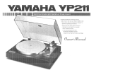 Yamaha YP211 Инструкция по применению