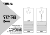 Yamaha YST-M5 Руководство пользователя