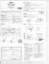 Yamaha YT-1000 Инструкция по применению