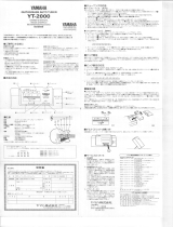 Yamaha YT-2000 Инструкция по применению