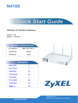 ZyXEL N4100 Инструкция по началу работы