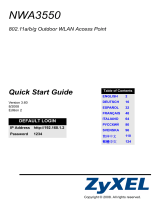 ZyXEL NWA3550 Инструкция по применению