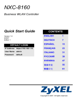 ZyXEL Network Device NXC-8160s Руководство пользователя