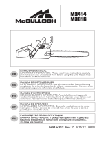 McCulloch M3616 Руководство пользователя
