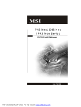 MSI P45 Руководство пользователя