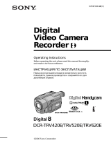 Sony DCR-TRV620E Инструкция по эксплуатации