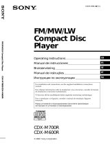 Sony CDX-M600R Руководство пользователя