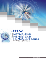 MSI H67MA-E45 (B3) Инструкция по применению