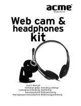 ACME CAM acme Kit inkl. Headphone AC-02 schwarz Руководство пользователя