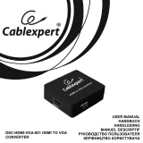 Cablexpert DSC-HDMI-VGA-001 Руководство пользователя