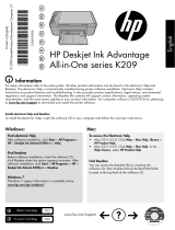 HP Deskjet Ink Advantage All-in-One Printer series - K209 Руководство пользователя