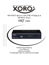 Xoro HRT 7520 Руководство пользователя