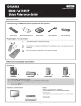 Yamaha RX-V367 Quick Reference Manual