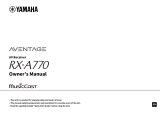 Yamaha RX-A770 Инструкция по применению
