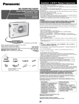 Panasonic RQSX89V Инструкция по эксплуатации