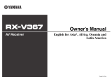 Yamaha RX-V367 Инструкция по применению
