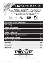 Tripp Lite Dual Voltage SmartPro Rackmount UPS Инструкция по применению