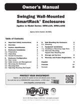 Tripp Lite Swinging Wall-Mounted SmartRack® Enclosures Инструкция по применению