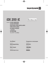 Beyerdynamic iDX 200 iE Руководство пользователя