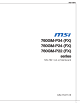 MSI 760GM-P34 (FX) Инструкция по применению