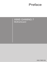 MSI X99S Gaming 7 Инструкция по применению
