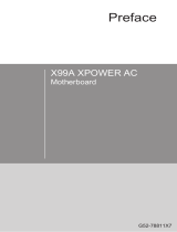 MSI X99A XPOWER AC Инструкция по применению
