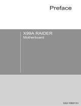 MSI X99A RAIDER Руководство пользователя