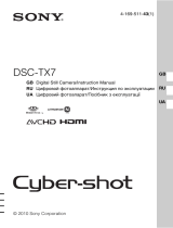 Sony Cyber-shot DSC-TX7 Blue Руководство пользователя