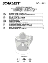 Scarlett SC-1012 Руководство пользователя