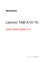 Lenovo Tab A10-70 10.1" 16Gb Blue (A7600) Руководство пользователя