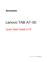 Lenovo TAB A7-30 7" 8Gb 3G Black (A3300) Чехол Наушники Руководство пользователя