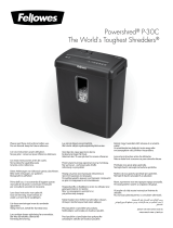 Fellowes Powershred P-30C Руководство пользователя